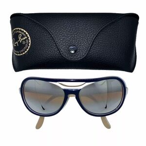 Vintage B&L Ray Ban Bausch & Lomb DGM Ambermatic Powderhorn Sunglasses w/Case